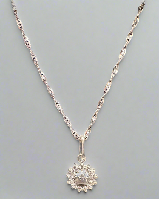 Queen’s Grace – Crown Necklace