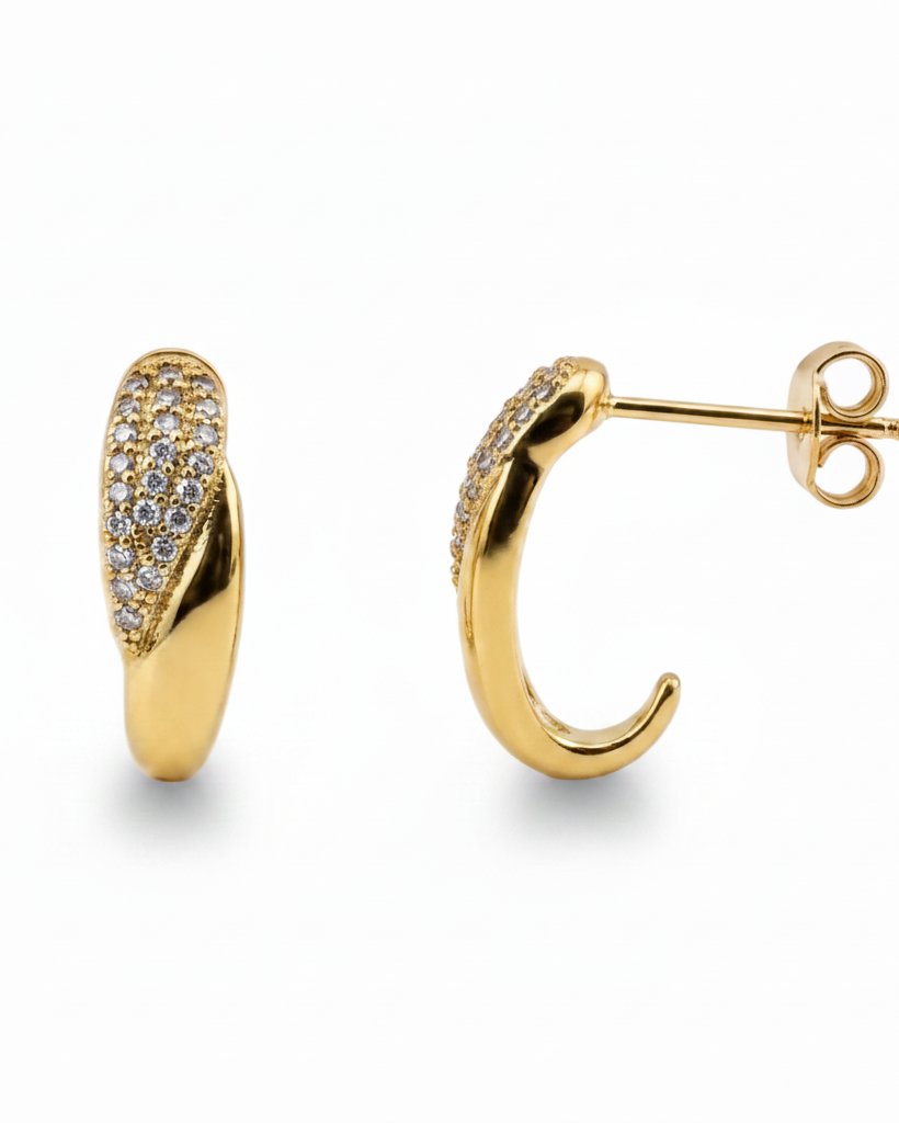 Twisted Pavé studs