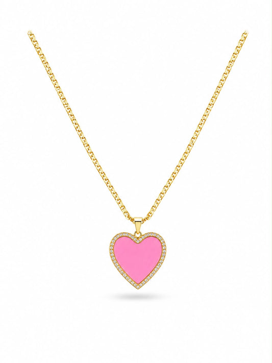 Rosé Heart Necklace