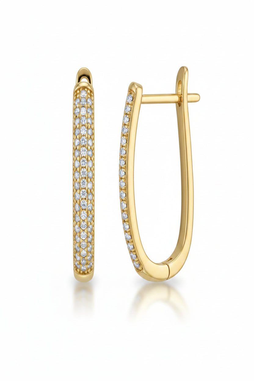 The Oval Luxe Hoops