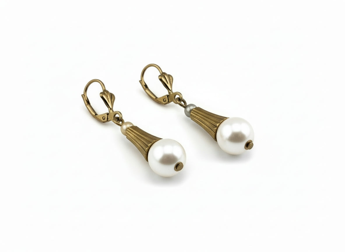 Golden Pearl Drop Elegance