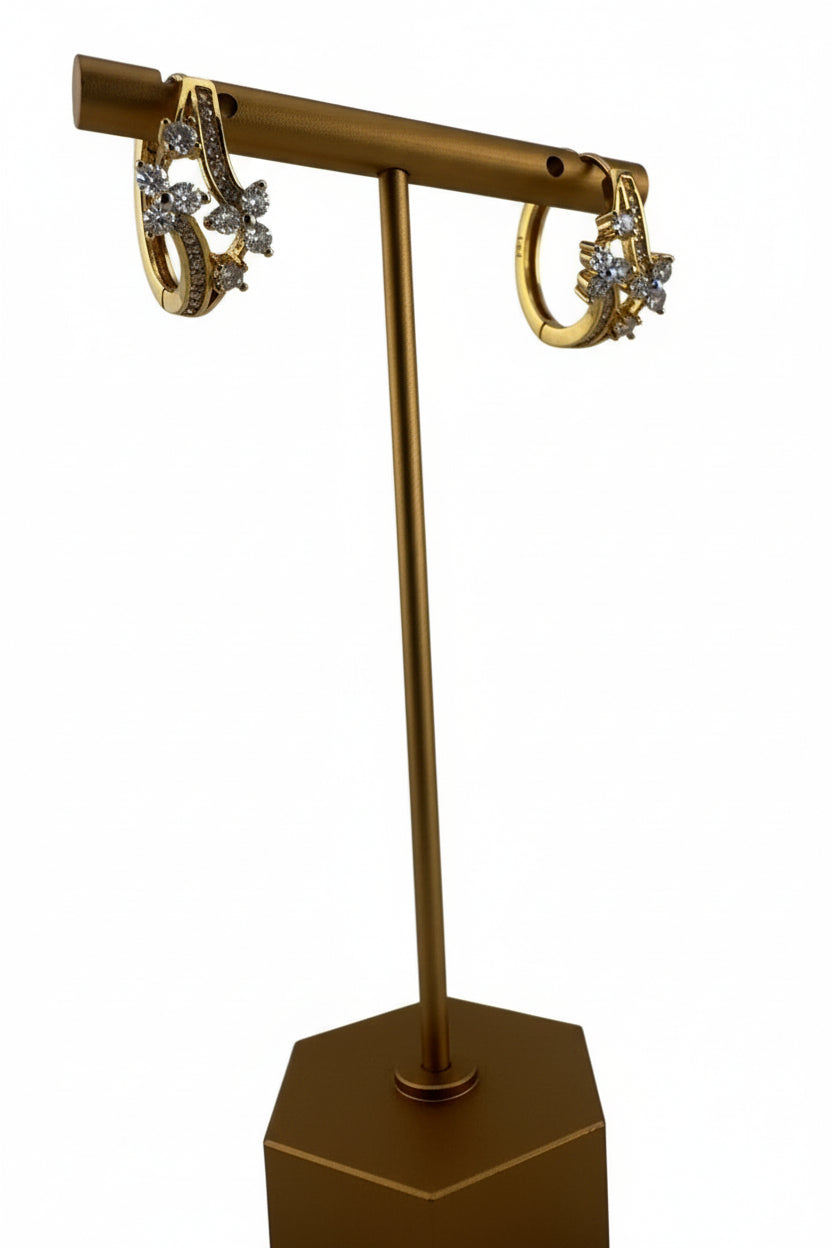 Radiant CZ Classic Hoops