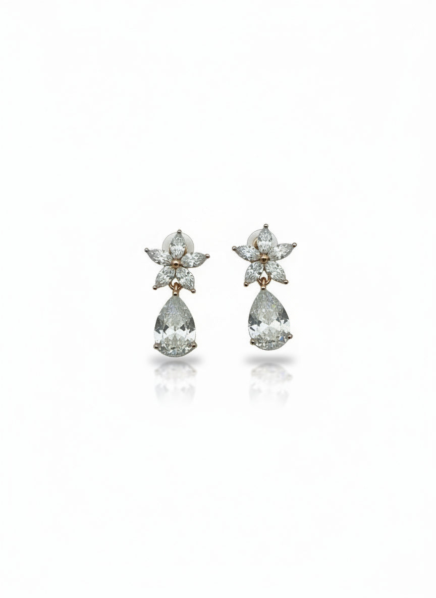 Starlit Drop CZ Earrings