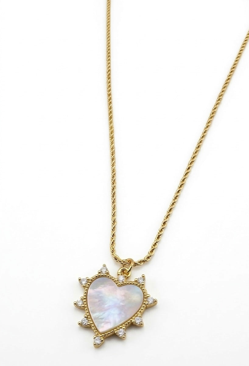 Heart  mother of pearls -