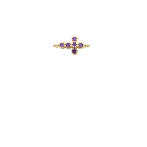 Cross - Small  Purple CZ
