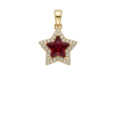 Star - Red CZ