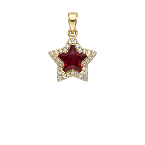 Star - Red CZ