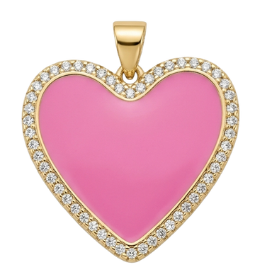 Heart - Pink CZ