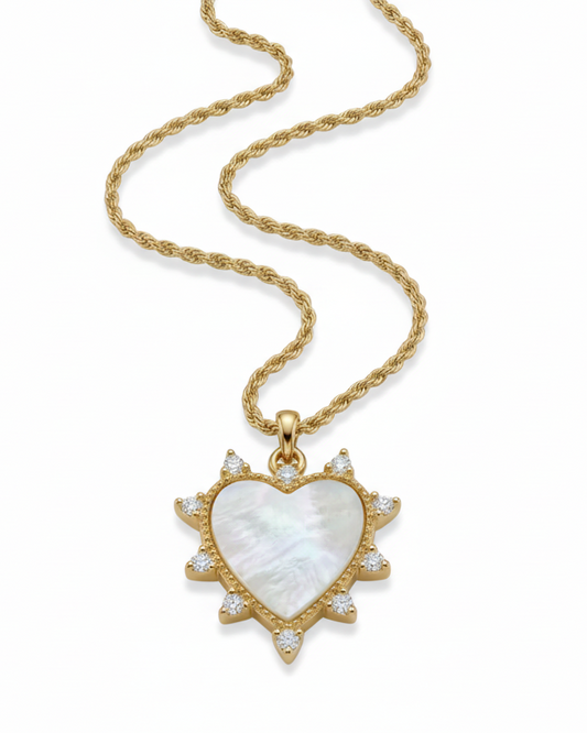 Heart  mother of pearls -