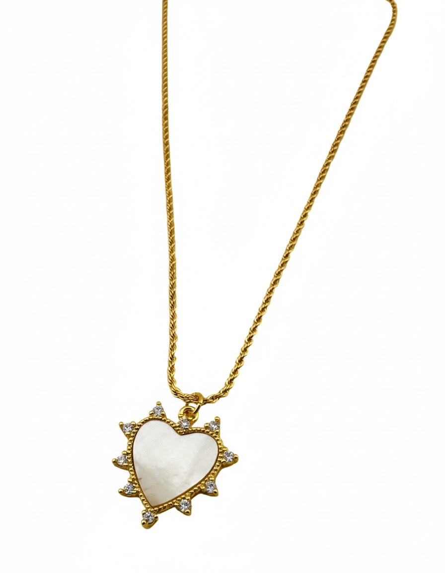 Heart  mother of pearls -