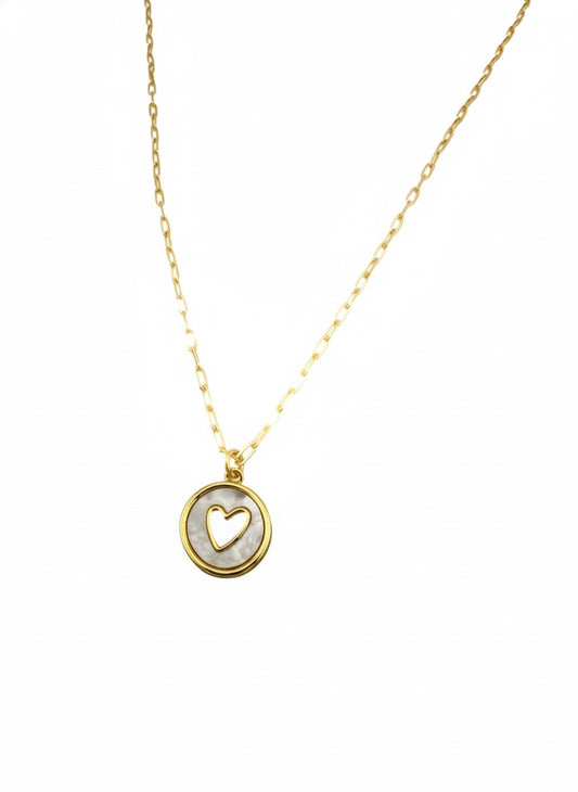 Pearl Heart Glow Necklace