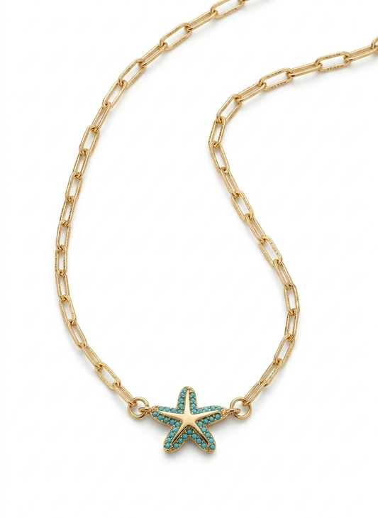 The Azure Starfish Necklace