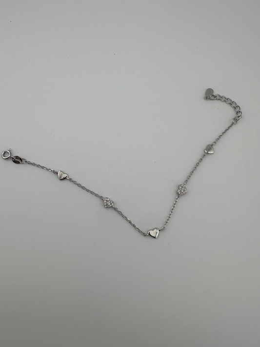 Sparkling Hearts Bracelet