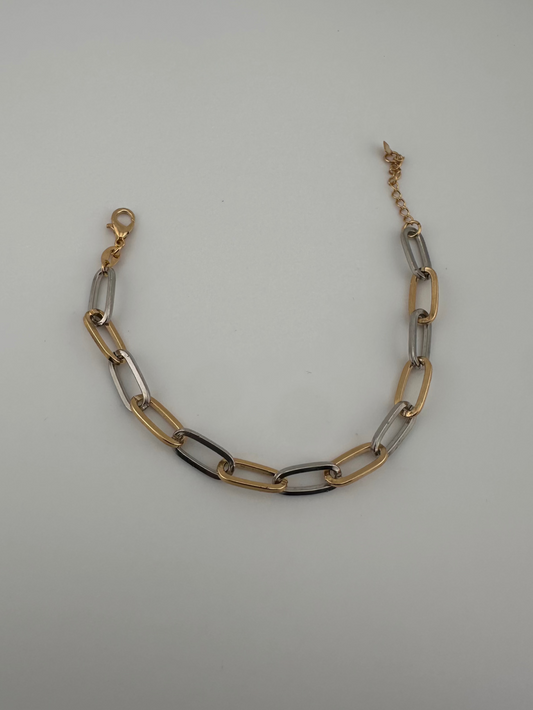 Dual Glow Paperclip Bracelet