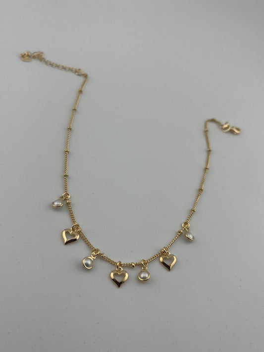 Golden Love Anklet