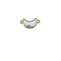 GFC -049 ( Mother of pearl half moon connector )