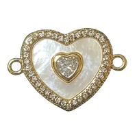 GFC -052 ( Mother of pearl with CZ connector)