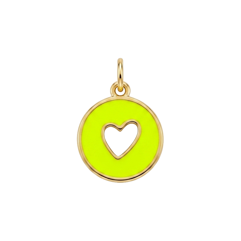 Heart- Enamel Pendant
