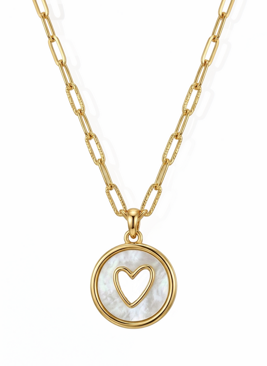 Pearl Heart Glow Necklace